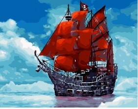 Картина по номерам Paintboy GX 29453 Под алыми парусами 40x50 см