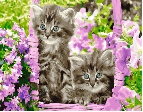 Картина по номерам Paintboy GX 29109 Пушистые друзья 40x50 см