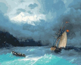 Картина по номерам Paintboy PK 22022 (GX 27625) Бурное море (Айвазовский) 40х50 см