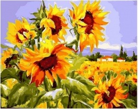 Картина по номерам Paintboy GX 30060 Подсолнухи на поле 40х50 см
