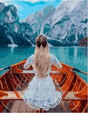 Картина по номерам Paintboy PK 49023 Спокойствие горного озера 40x50 см