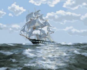 Картина по номерам Paintboy GX 26051 На всех парусах 40x50 см