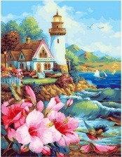 Картина по номерам Paintboy GX 27854 Весенний маяк 40х50 см