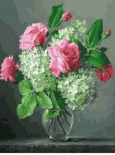 Картина по номерам Paintboy PK 18053 (GX 26679) Розовая роза 40x50 см