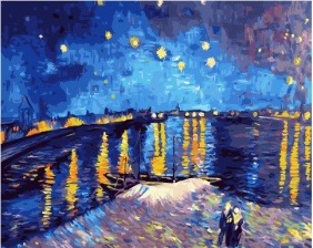 Картина по номерам Paintboy PK 41028 Ночные огни 40x50 см