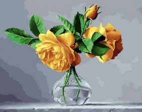 Картина по номерам Paintboy PK 33025 Желтые розы 40x50 см