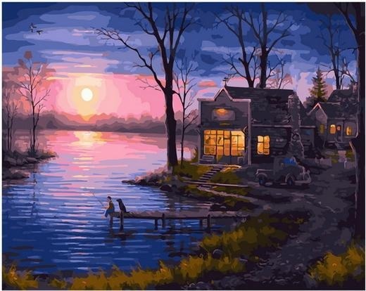 Картина по номерам Paintboy PK 68095 Отблески осеннего заката 40х50 см фото 1
