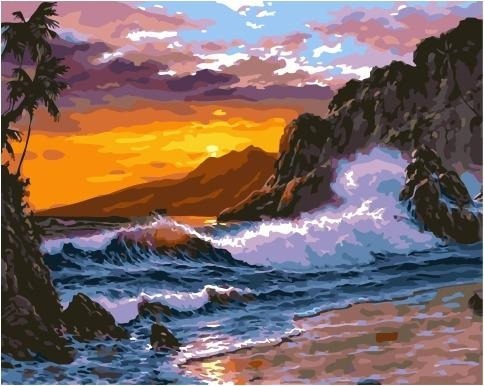 Картина по номерам Paintboy GX 36450 Бушующее море 40х50 см фото 1