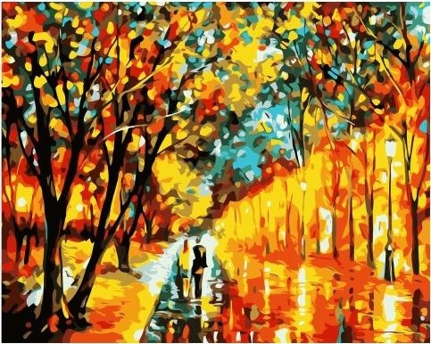 Картина по номерам Paintboy GX 32386 По осенней аллее 40х50 см фото 1