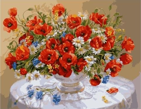 Картина по номерам Paintboy PK 59025 (GX 8007) Маки (Дандорф Ольга) 40х50 см фото 1