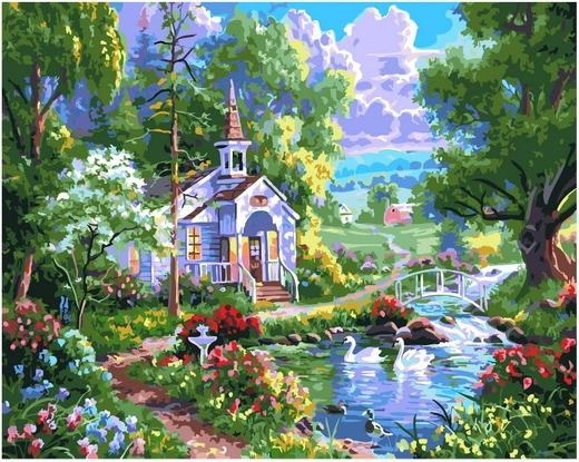 Картина по номерам Paintboy GX 37159 Волшебный сад/ Сказка 40х50 см фото 1