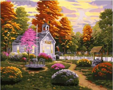 Картина по номерам Paintboy GX 34420 Небольшое поместье 40x50 см фото 1