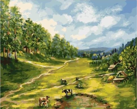 Картина по номерам Paintboy GX 26466 Тихая долина 40х50 см фото 1