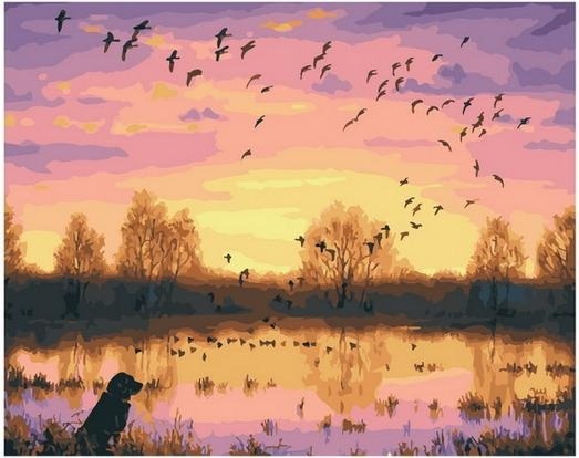 Картина по номерам Paintboy PK 68061 Птичья стая 40х50 см фото 1