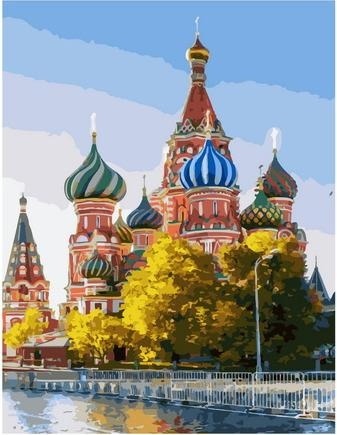 Картина по номерам Paintboy GX 36921 Вид на Кремль с реки 40х50 см фото 1