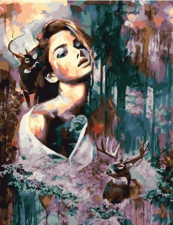 Картина по номерам Paintboy GX 23342 Лесная дива 40х50 см фото 1