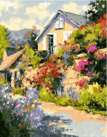 Картина по номерам Paintboy GX 34347 Загородный домик 40x50 см фото 1