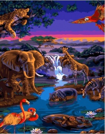 Картина по номерам Paintboy GX 34380 Животный мир 40x50 см фото 1