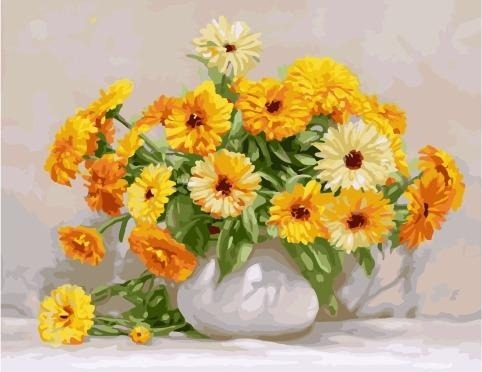 Картина по номерам Paintboy PK 59019 (GX 22607) Календула (Бузин Игорь) 40х50 см фото 1
