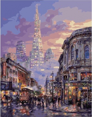 Картина по номерам Paintboy PK 49008 Оживленная улица 40x50 см фото 1