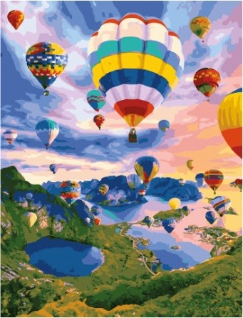 Картина по номерам Paintboy GX 34502 Полеты на воздушных шарах 40x50 см фото 1