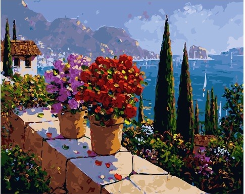Картина по номерам Paintboy GX 34326 Солнечный юг 40x50 см фото 1