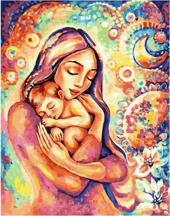 Картина по номерам Paintboy GX 33295 Волшебство материнства 40x50 см фото 1