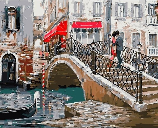 Картина по номерам Paintboy GX 8363 Венецианский мостик 40x50 см фото 1