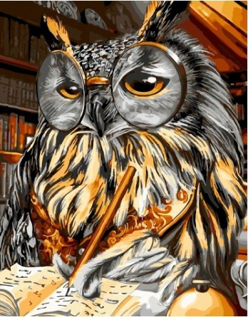Картина по номерам Paintboy GX 34283 Ученая сова 40x50 см фото 1