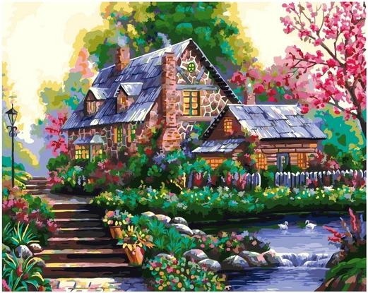 Картина по номерам Paintboy GX 37770 Романтический домик 40х50 см фото 1