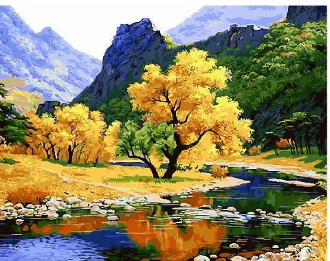 Картина по номерам Paintboy GX 29316 Горный пейзаж 40x50 см фото 1