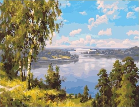 Картина по номерам Paintboy PK 59027 (GX 24679) Просторы (Прищепа Игорь) 40х50 см фото 1