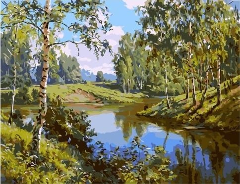 Картина по номерам Paintboy PK 59033 (GX 3521) Лето (Прищепа Игорь) 40х50 см фото 1