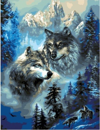 Картина по номерам Paintboy GX 34661 Зимняя стая 40x50 см фото 1