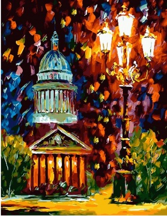 Картина по номерам Paintboy GX 29493 В свете фонаря 40x50 см фото 1