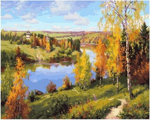 Картина по номерам Paintboy PK 90014 Осень. Глубинка (Прищепа Игорь) 40х50 см Эксклюзив фото 1
