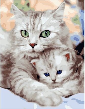 Картина по номерам Paintboy GX 36536 Заботливая мама 40х50 см фото 1