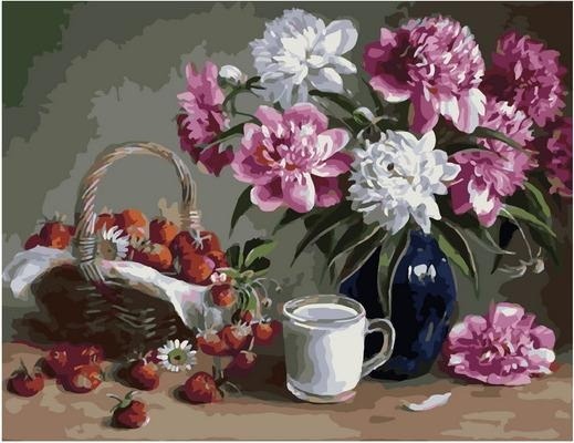 Картина по номерам Paintboy PK 79017 Клубничный десерт (Воробьёва Ольга) фото 1