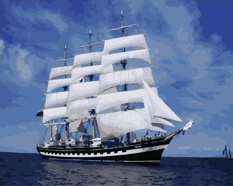 Картина по номерам Paintboy GX 36208 Белые паруса 40х50 см фото 1