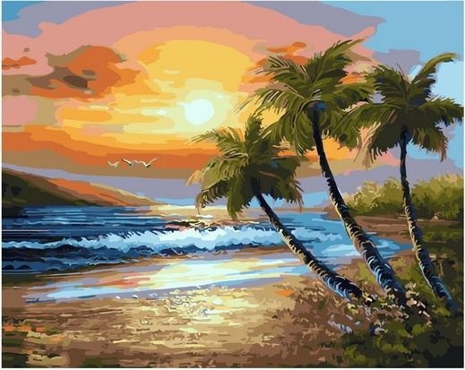 Картина по номерам Paintboy GX 31738 Пляж/ Классический вид 40х50 см фото 1