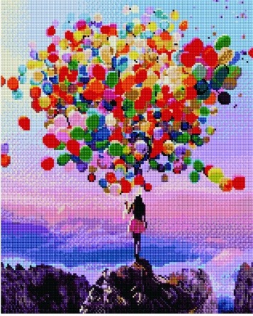 Алмазная мозаика APK 16018 Разноцветные шары 40x50 см Эксклюзив фото 1