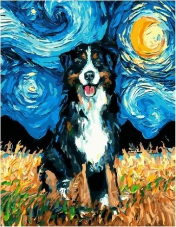 Картина по номерам Paintboy PK 59100 Вечерний пёс 40х50 см фото 1