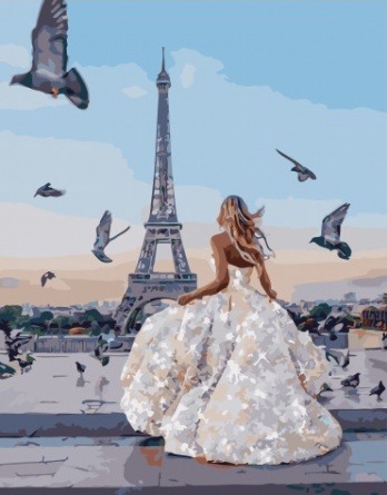 Картина по номерам Paintboy PK 51044 Парижская невеста 40x50 см фото 1
