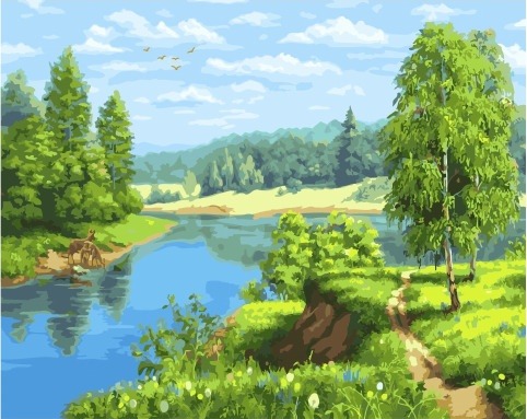 Картина по номерам Paintboy GX 34469 Пышное лето 40x50 см фото 1