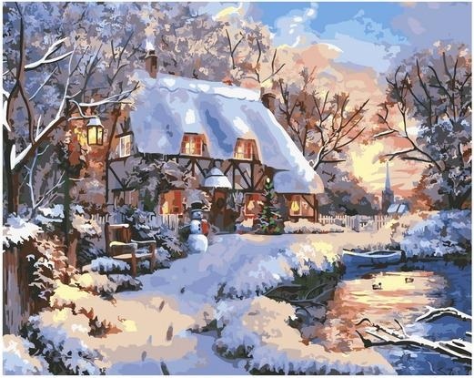 Картина по номерам Paintboy GX 33782 Теплая зима 40х50 см фото 1