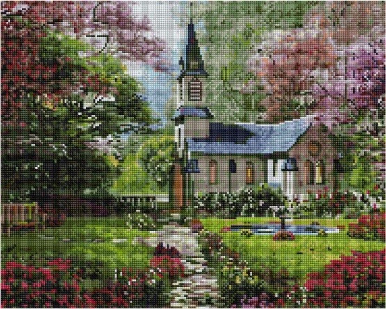 Алмазная мозаика GF 4259 Тихое местечко 40x50 см фото 1