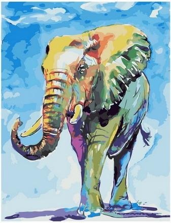 Картина по номерам Paintboy GX 35800 Мудрый слон 40х50 см фото 1