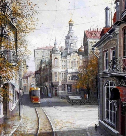 Картина по номерам Paintboy GX 3696 Московские улочки 40х50 см фото 1