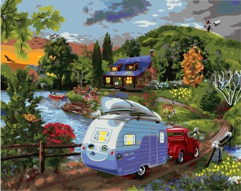 Картина по номерам Paintboy GX 34412 Дальняя поездка 40x50 см фото 1