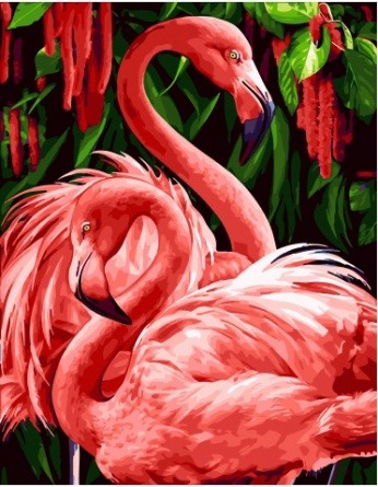 Картина по номерам Paintboy GX 34305 Важные фламинго 40x50 см фото 1